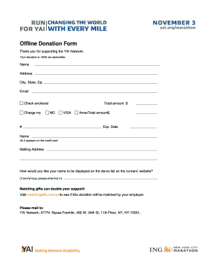 Offline Donation Form