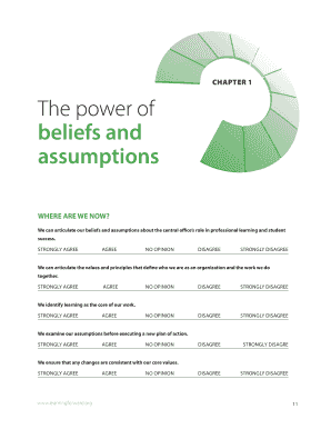 Professional Learning Beliefs and Assumptions Survey