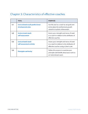 Instructional Coach Professional Development Plan