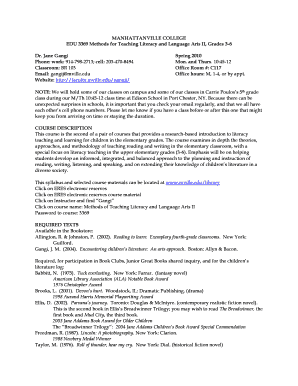 Sample letter of intent for grant funding pdf - MANHATTANVILLE COLLEGE EDU 3369 Methods for Teaching Literacy and Language Arts II, Grades 36 Dr