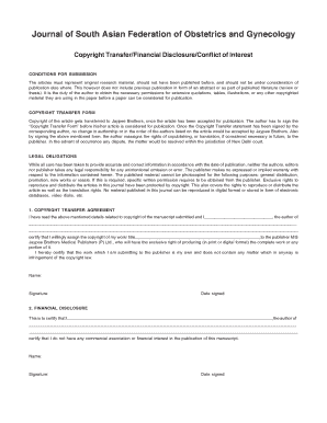 Journal Copyright Transfer Form