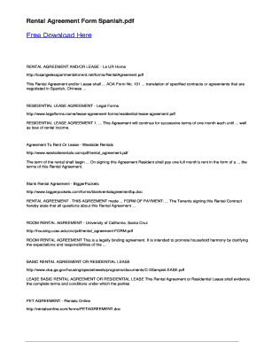 Residential Lease Agreement
