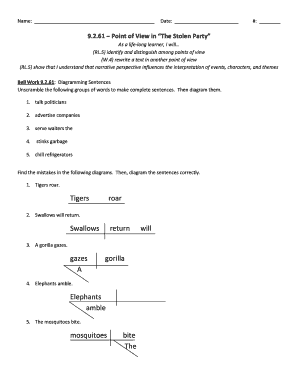 Point of View Worksheet
