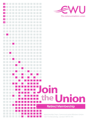 CWU Retired Membership Form