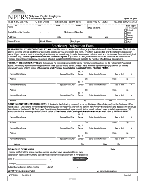 Beneficiary Designation Form