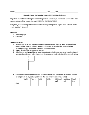 Geometry Snow Day Learning Project