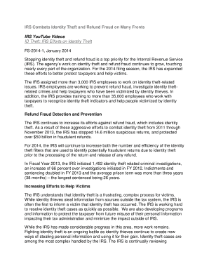 IRS Identity Theft Prevention and Victim Assistance