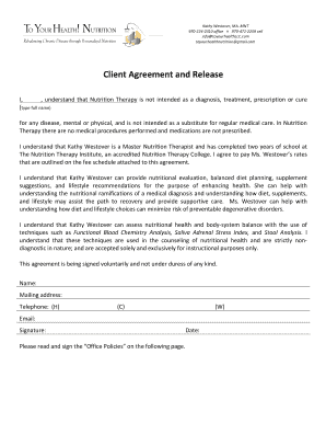Client Agreement and Release