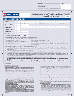 Third Party Funds Transfer Application