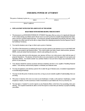 Enduring Power of Attorney