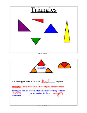 Triangle Classification Worksheet
