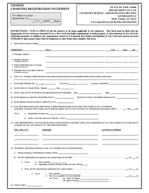 New York Charities Registration Statement