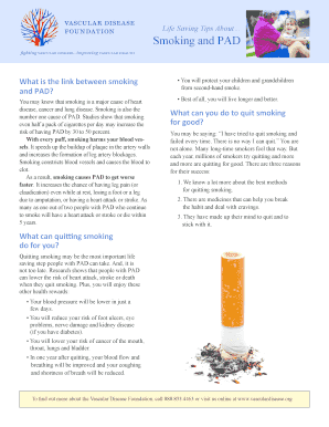 Smoking Cessation Guide for PAD Patients