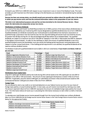 2015 Form 1099-DIV Tax Information