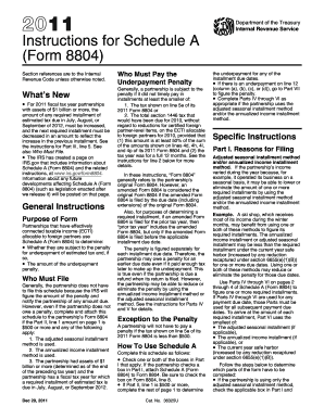 Instructions for Schedule A (Form 8804)