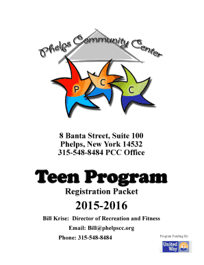 8 Banta Street Suite 100 Phelps New York 14532 548 Teen Program