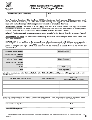 Parent Responsibility Agreement