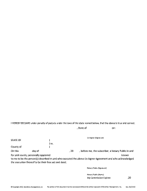Co-Signer Agreement L23