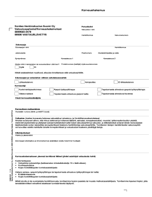 Nordea Life Insurance Claim Form