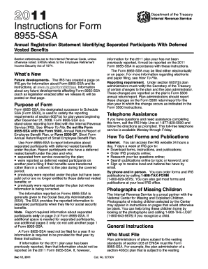 Instructions for Form 8955-SSA