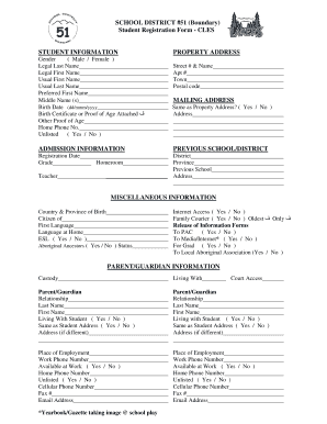 Student Registration Form