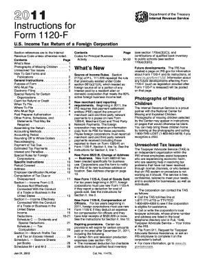 Instructions for Form 1120-F