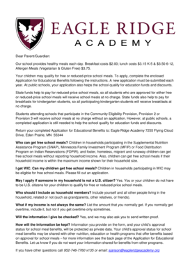 Application for Educational Benefits