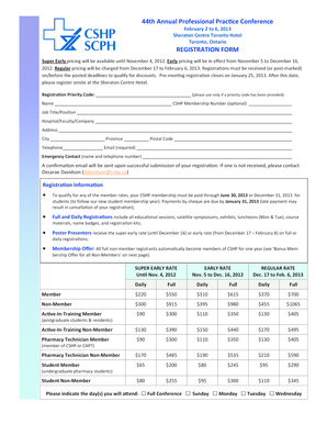 44th Annual Professional Practice Conference Registration Form