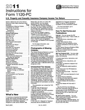 Instructions for Form 1120-PC
