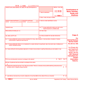 IRS Form 1098-C