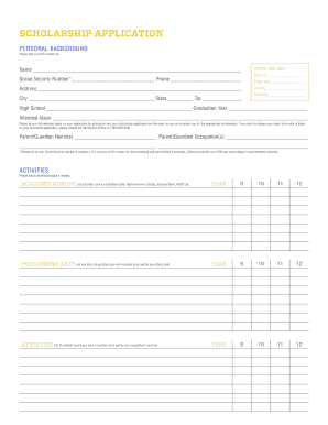 SDSU Freshman Academic Scholarship Application