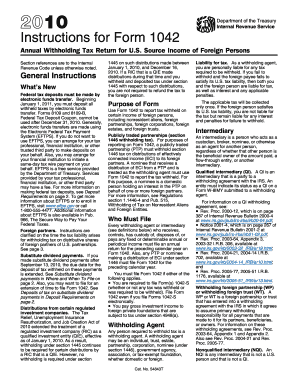 Instructions for Form 1042