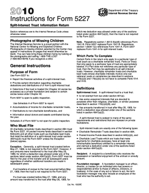 Instructions for Form 5227