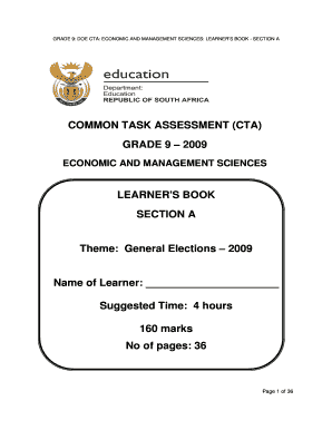 Grade 9 Economic and Management Sciences Learner's Book