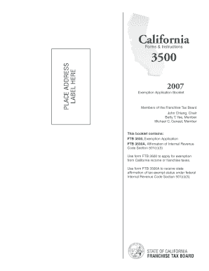 California Exemption Application