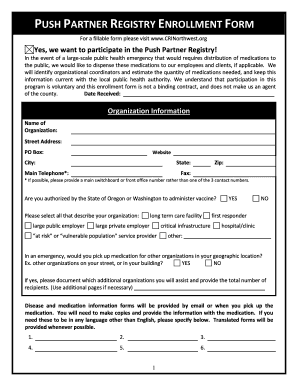 Push Partner Registry Enrollment Form