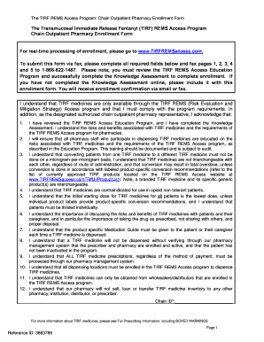 TIRF REMS Access Program Pharmacy Enrollment Form