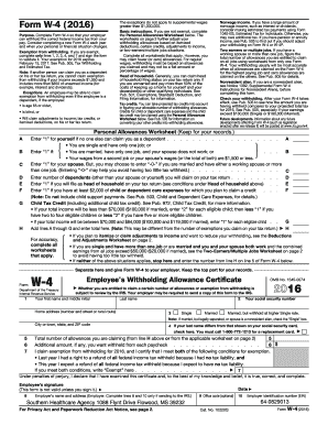 W-4 2016 Whether you are entitled to claim a certain number