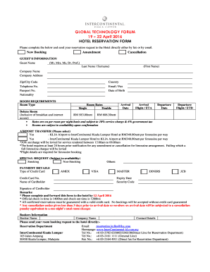 Hotel Reservation Form