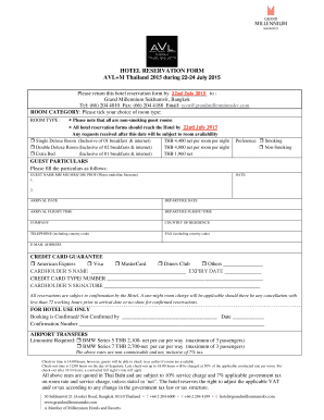Hotel Reservation Form