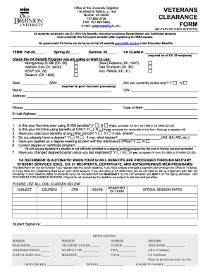 VA Benefits Enrollment Form