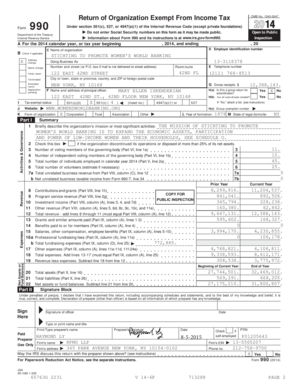 Form 990 Tax Exemption Application