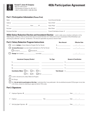 403b Participation Agreement