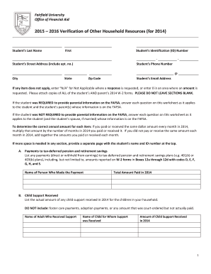 2015-2016 Verification of Other Household Resources