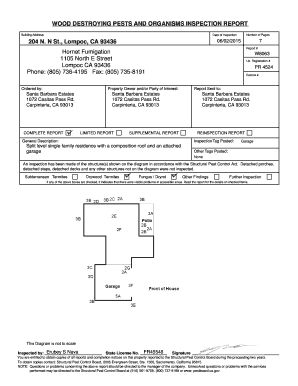 WOOD bDESTROYINGb PESTS AND bORGANISMSb INSPECTION bREPORTb - 204nncom