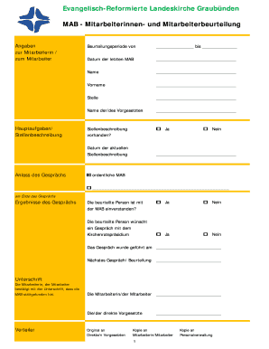 MAB - Mitarbeiterinnen- und Mitarbeiterbeurteilung