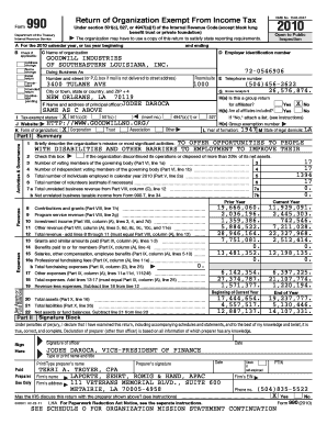 Form 990 Return of Organization Exempt From Income Tax