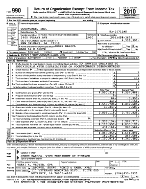 Form 990 Return of Organization Exempt From Income Tax