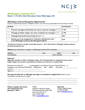 Hannah and Sammie's List and Ad Book Reply Form FINAL double sided - ncjw