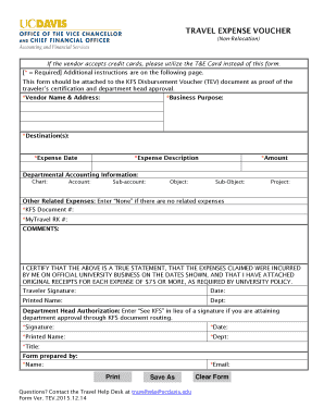 Travel Expense Voucher